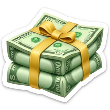 a wad of money  sticker