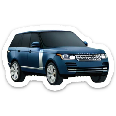 A ranger rover on an unknown road sticker