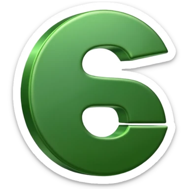 Cashapp emoji, a green dollar symbol with white background sticker