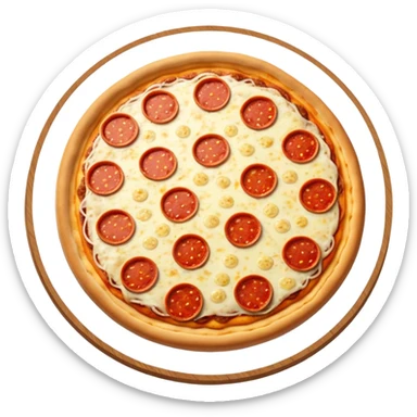 Sausage Pepperoni Extra Cheese Pizza sticker