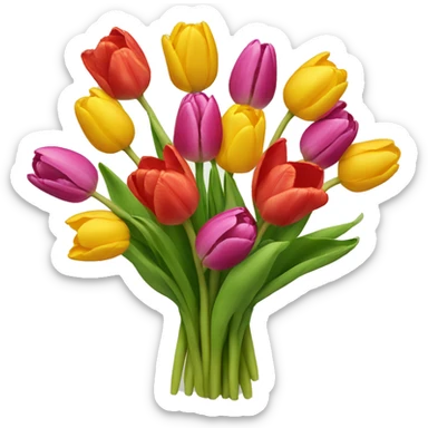 Tulip bouquet  sticker