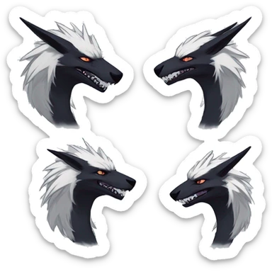 Cool Edgy Modern Vernid-Sergal species by LiLaiRa sticker