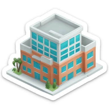 edificio clinica dental sticker