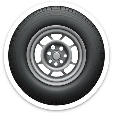 Car tire with low air pressure  sticker