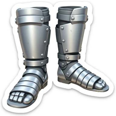  Feet armor Emoji fantasy pixel art style sticker