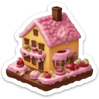 HOUSE MADE OF DIFFENT DESSERTS sticker