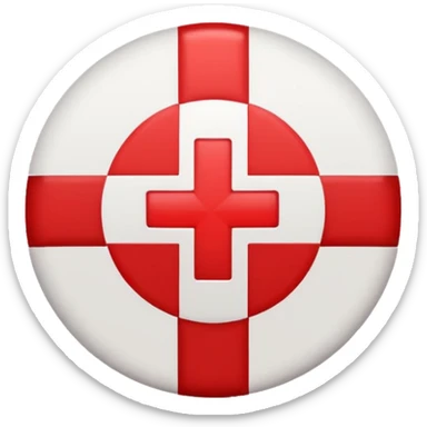Create a red cross sticker