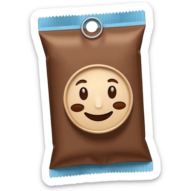 rectangular coffee sachet sticker