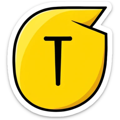 Explanation point sticker