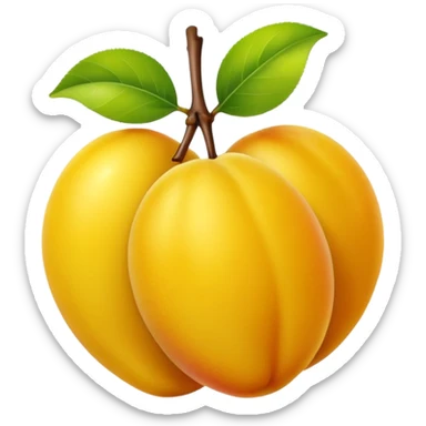 yellow plum sticker