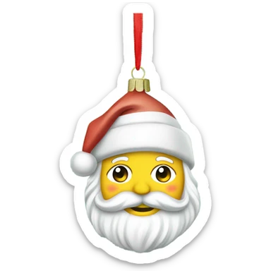 Vintage Christmas tree ornaments  sticker