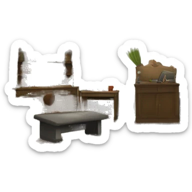 The Room of Requirement: This magical room appears when someone is in great need and transforms to provide whatever is required, such as hiding places, training grounds, or storage areas. sticker