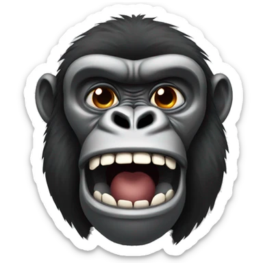 gorilla with basketball sticker