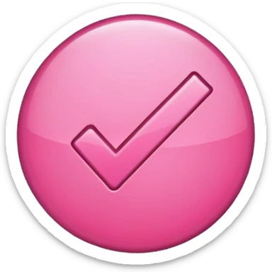check mark pink анимированные sticker