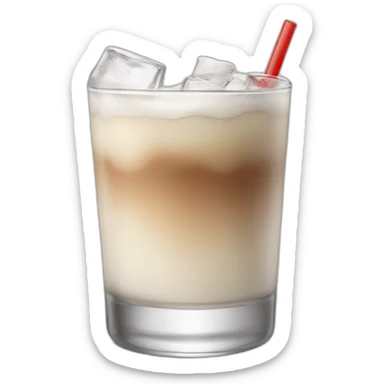 White Russian cocktail sticker