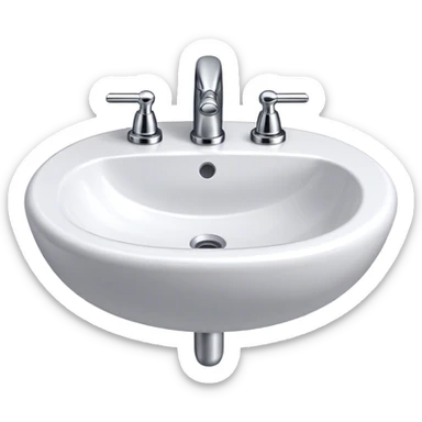 bathroom sink sticker