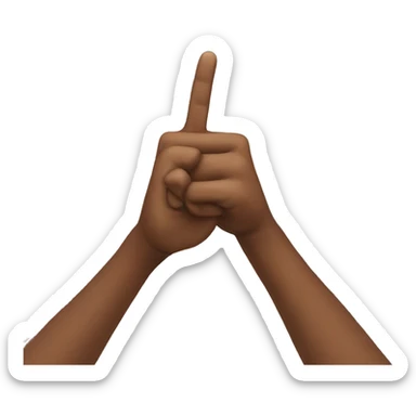 3 finger salute sticker