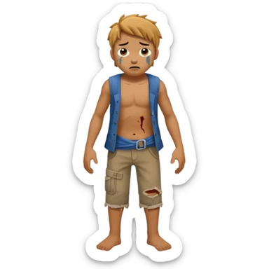 shipwreck survivor, full body sticker