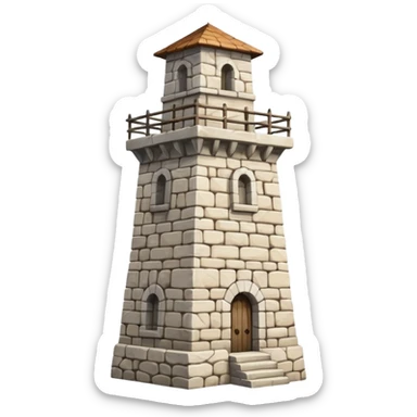 white watchtower sticker