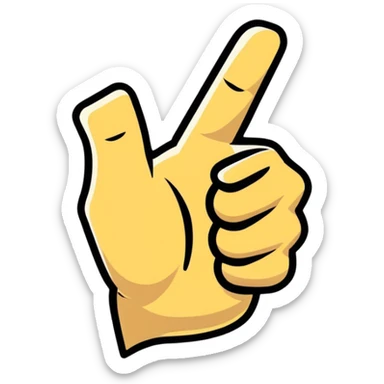 Thumbs up 'Great workout!' motivational fitness symbol sticker