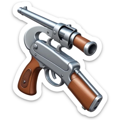 Gun with bow sticker