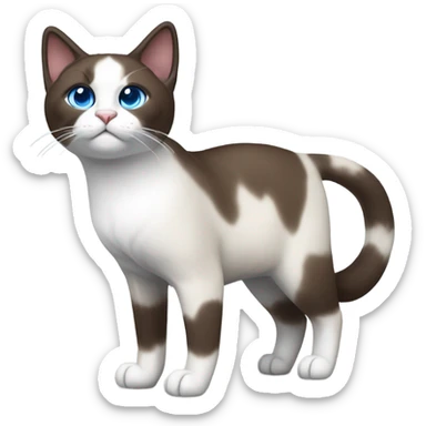 snowshoe cat mantle sticker