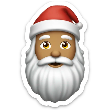 Santa Claus spreading gravel sticker