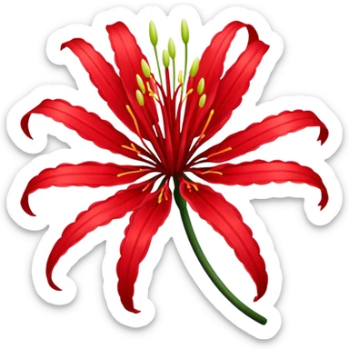 Red spider lily from tokyo ghoul  sticker
