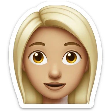 girl with 4 eyes sticker