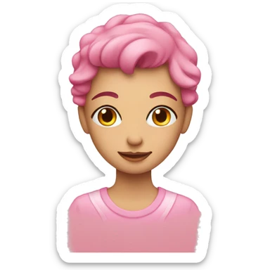 In love pink sticker