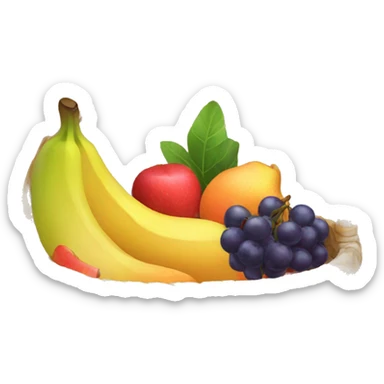 Fruits in basket  sticker