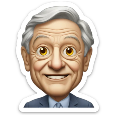 George Soros clown sticker