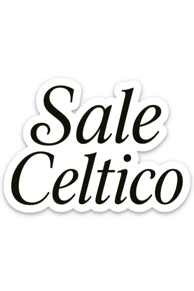 Sale celtico in italiano sticker