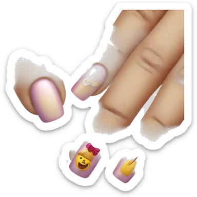 Nail master woman lac love sticker