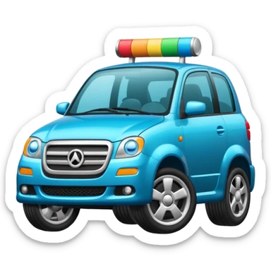 faz um carro de som sticker