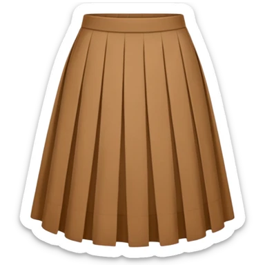 skirt brown sticker