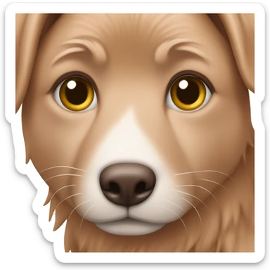 Ein mix aus rosa und braun Herz  sticker