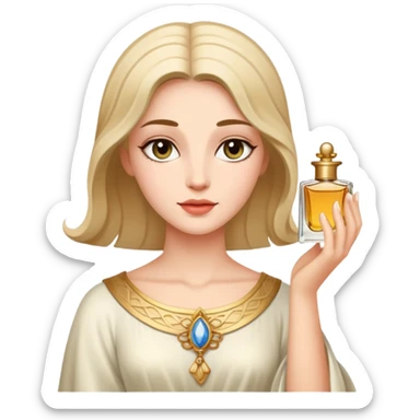 Biblical woman anoints with perfume sticker