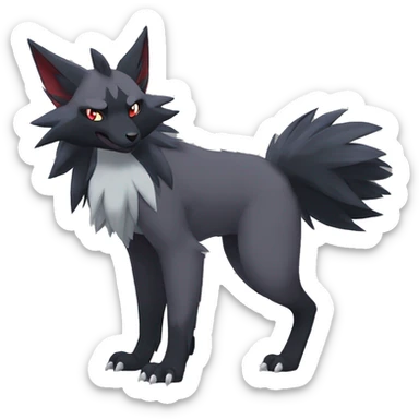 Zoroark-Mightyena-Zorua full body sticker