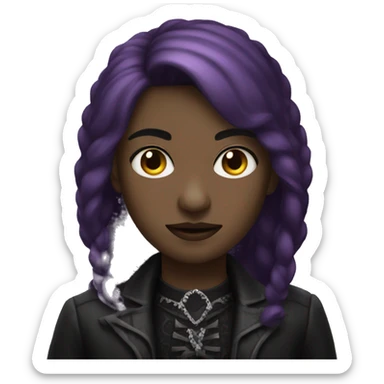 gothic birthday sticker