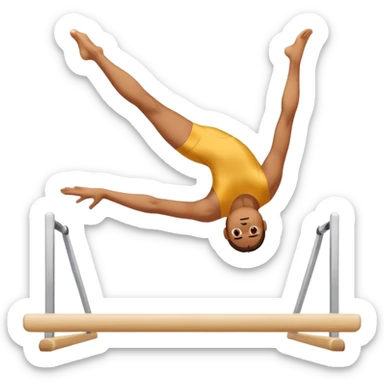 Una persona haciendo gimnasia artística  sticker