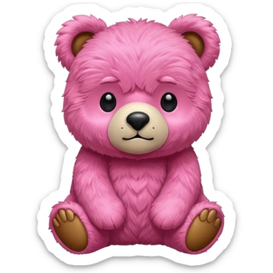 Osito rosado sticker