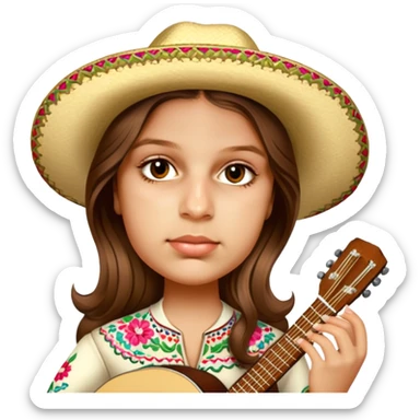 Mariachi Guitarist sticker