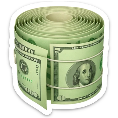 Money that is like a tube sticker