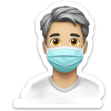 antoine dupont with face mask sticker