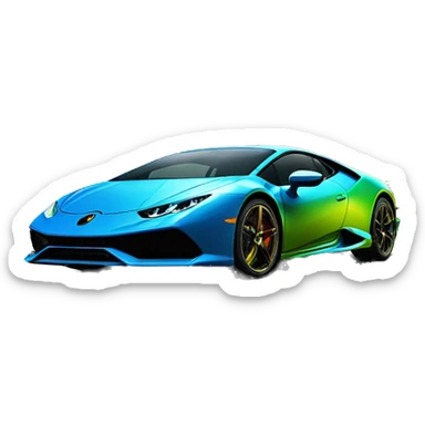 Huracan evo plus jamaica sticker