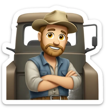 Hillbilly in a diesel truck sticker