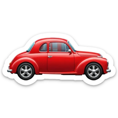 car parked on the street sticker