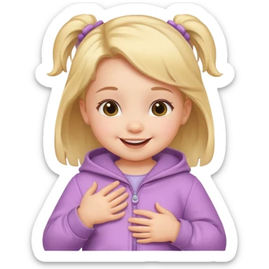 Baby Girl, Different Pose, different outfit, single Baby Girl only. sticker