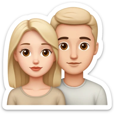 A couple in love sticker